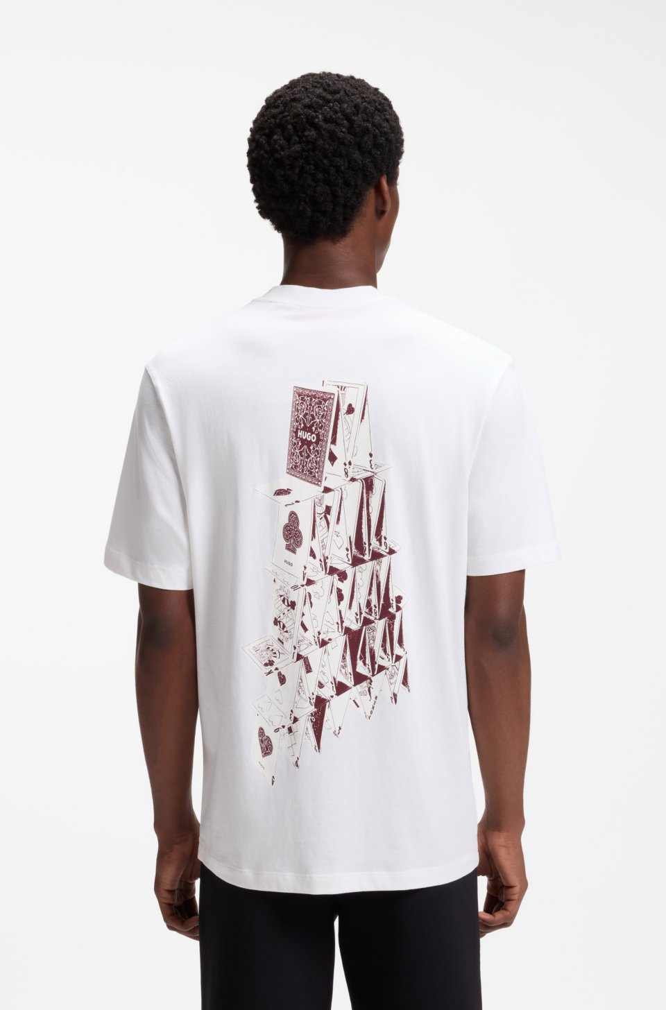 Cotton-jersey T-shirt with printed artwork