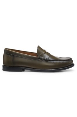 Boss Leather moccasins with penny trim finskor herr – bild 3