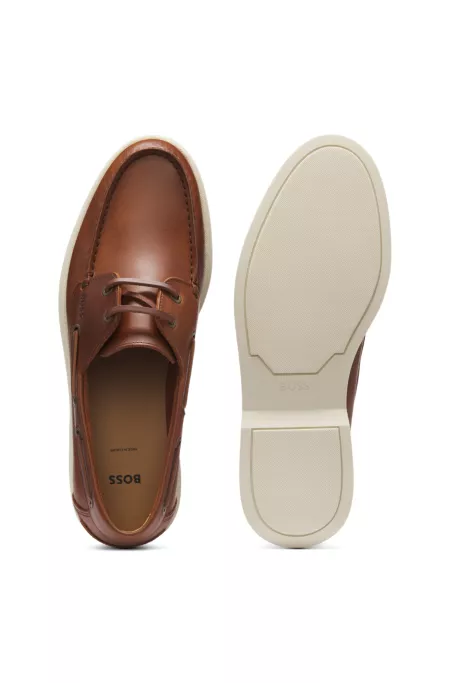 Made-in-Portugal leather boat shoes