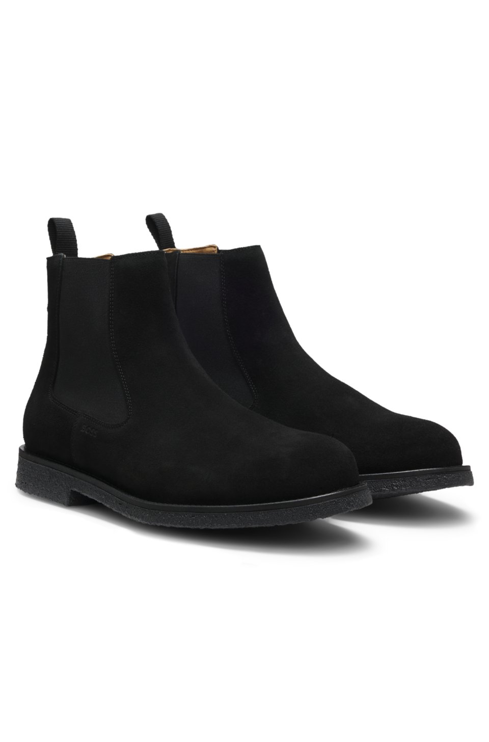 Chelsea boots in suede with signature-stripe stitching