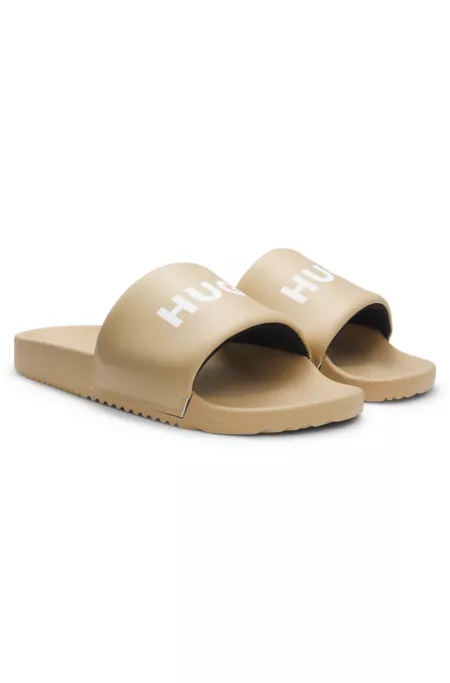 Mules avec bride rembourrée et logo contrastant