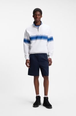 Bottines en cuir su&eacute;d&eacute; avec finitions en cuir, Noir