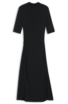 Boss Matte-jersey dress with draped details sommarklänningar dam – bild 3