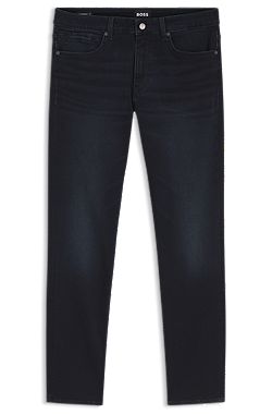 Delaware slim-fit jeans in knitted indigo stretch denim