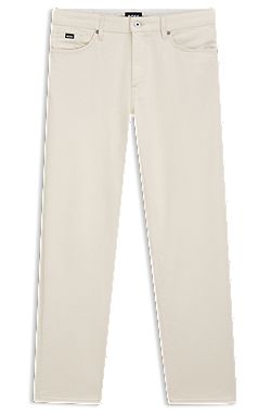 Straight-fit jeans in Italian ecru denim
