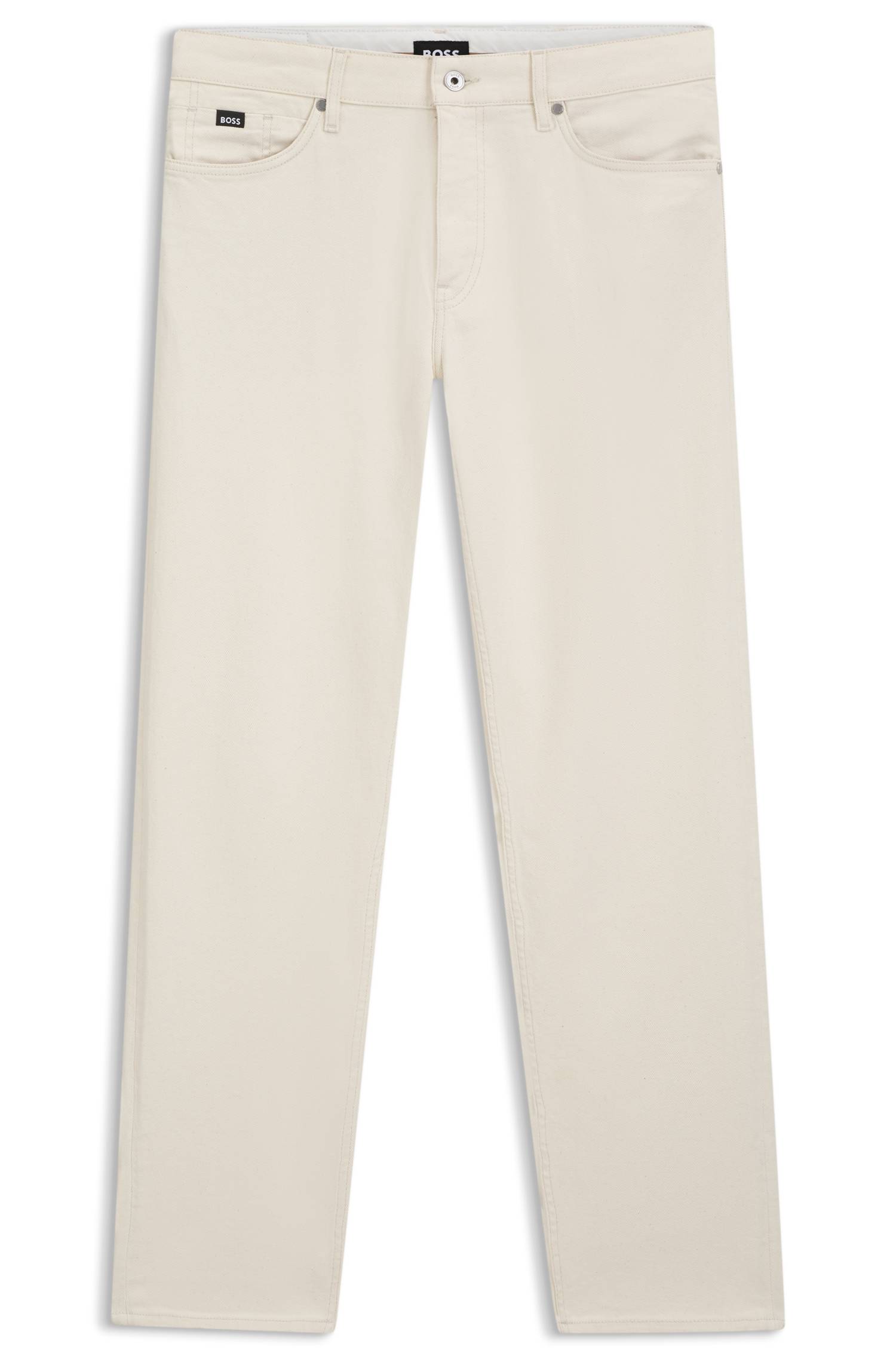 Boss Straight-fit jeans in Italian ecru denim herr – bild 4