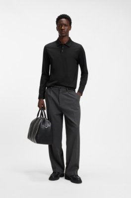 Hugo Slim-fit polo shirt in mercerised cotton pikéer herr – bild 2
