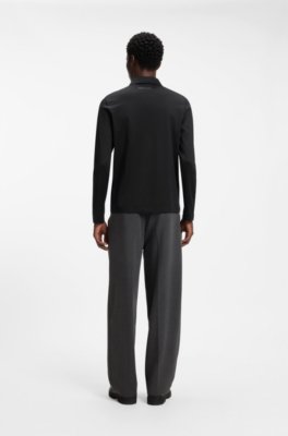 Hugo Slim-fit polo shirt in mercerised cotton pikéer herr – bild 3