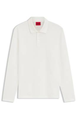 Hugo Slim-fit polo shirt in mercerised cotton pikéer herr – bild 4