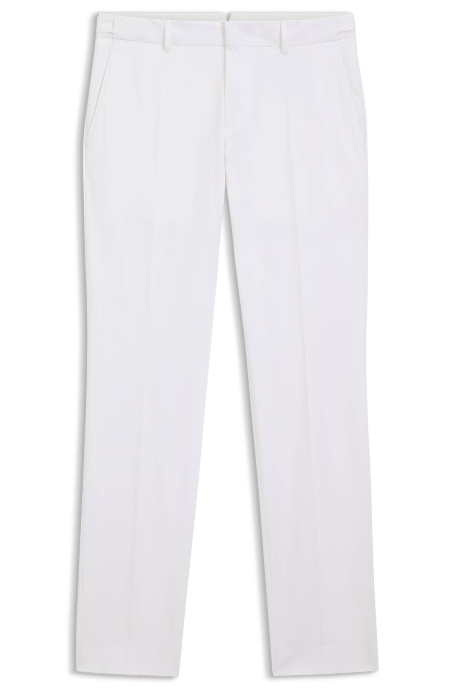 Boss Slim-fit trousers in washable stretch cotton byxor herr – bild 4