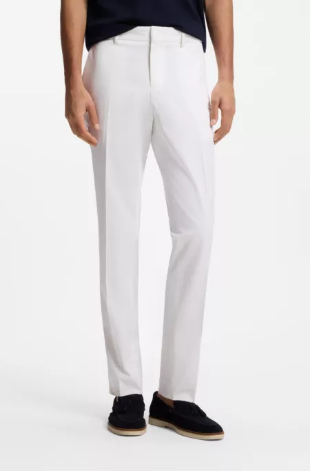 Pantalon Slim en coton stretch lavable