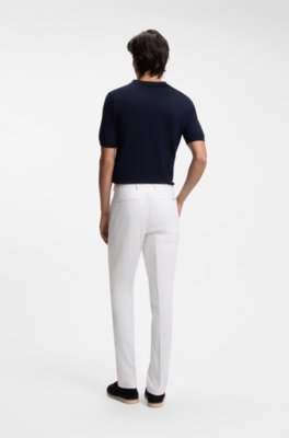 Boss Slim-fit trousers in washable stretch cotton casual byxor herr – bild 2