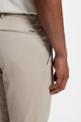 Boss Slim-fit trousers in washable stretch cotton kostymbyxor herr – bild 3