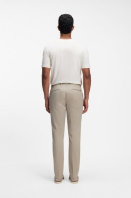 Boss Slim-fit trousers in washable stretch cotton kostymbyxor herr – bild 2