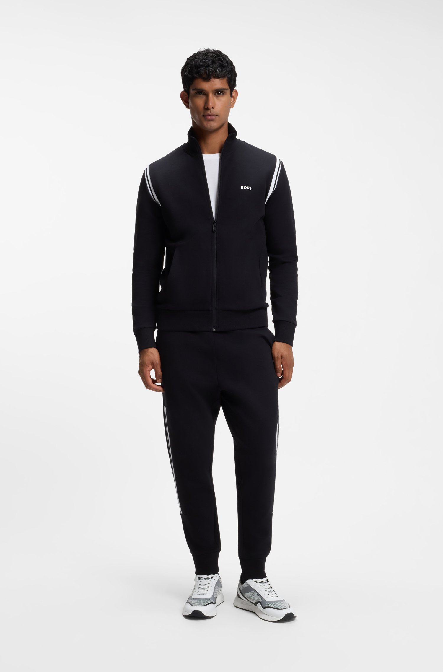 Boss Mesh trainers with ribbed sole sneakers herr – bild 2