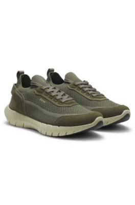 Sock trainers with suede trims 1