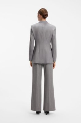 Hugo Regular-fit hourglass blazer in pinstripe fabric dam – bild 2