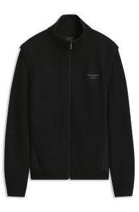 Porsche x BOSS hybrid jacket with detachable sleeves, Black