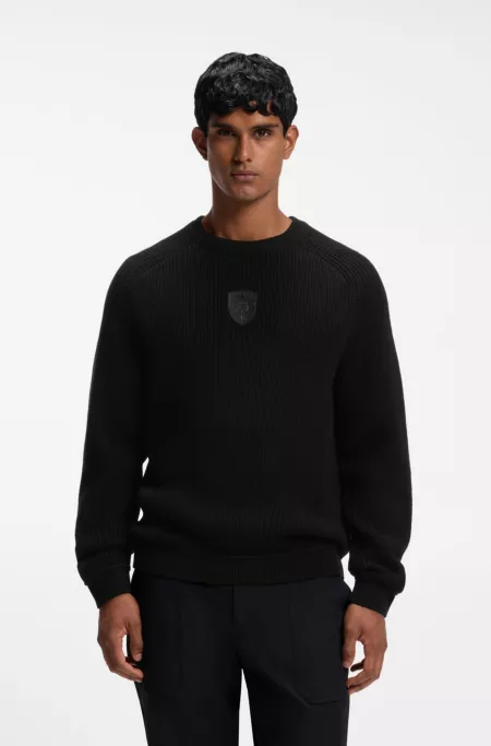 Pull Porsche x BOSS en laine vierge Édition Signature