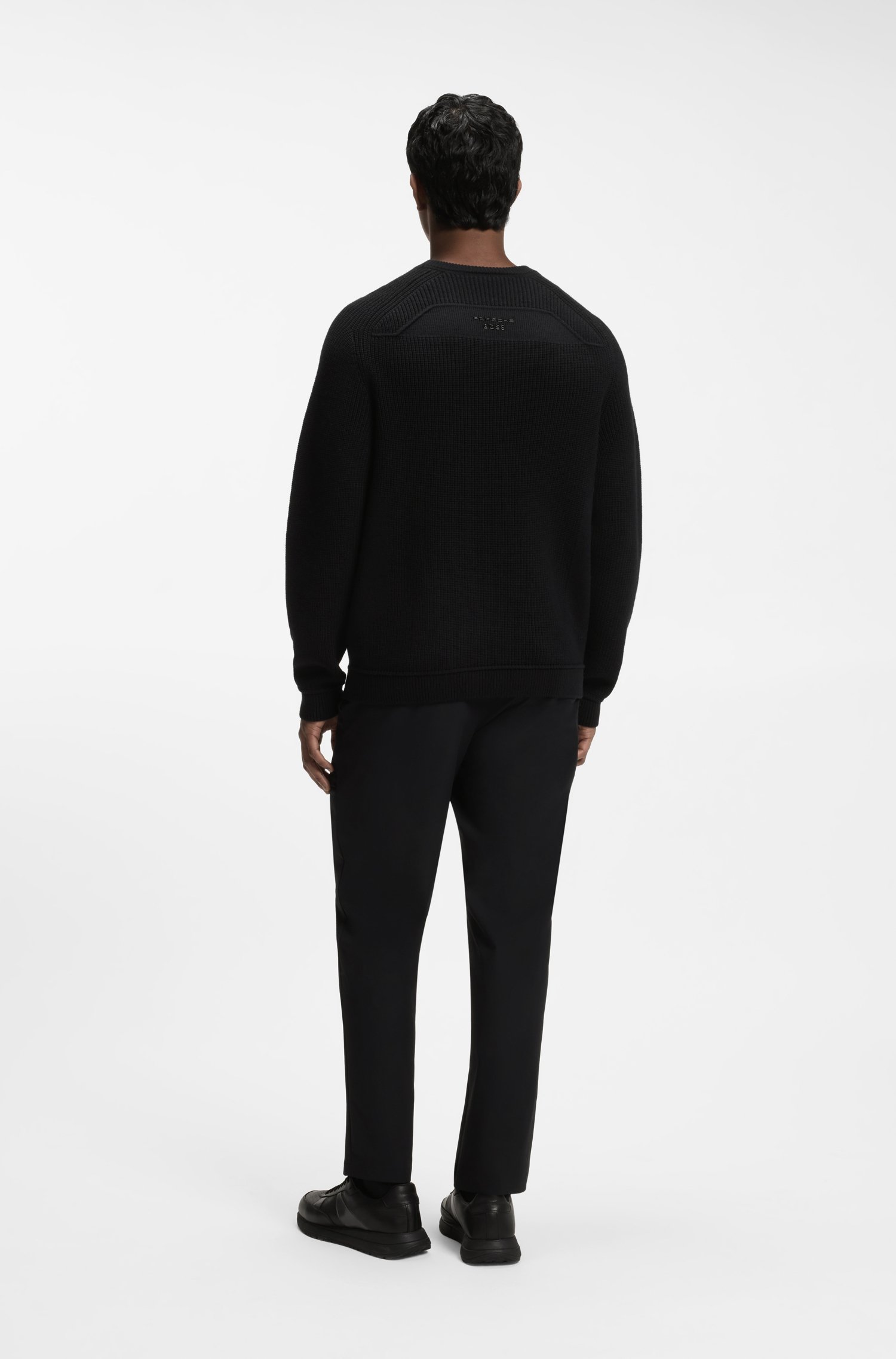 Boss Porsche x Signature Edition virgin-wool sweater stickade tröjor herr – bild 3
