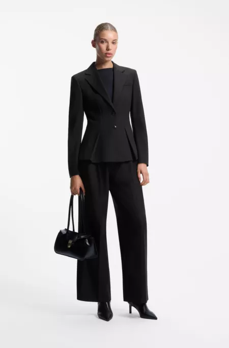 Blazer Regular à basque plissée