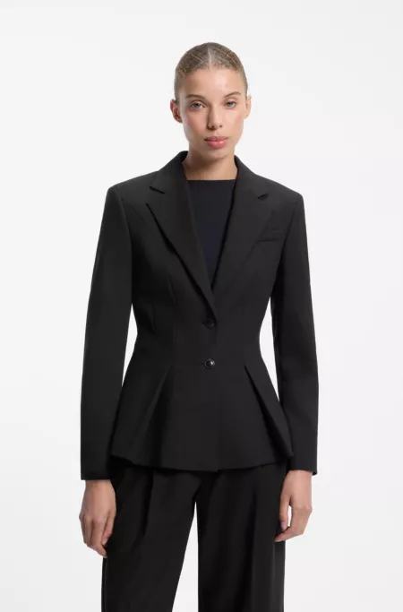Blazer Regular à basque plissée