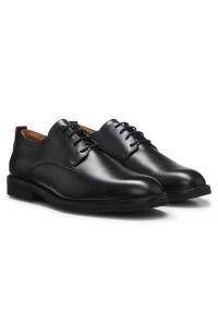Scarpe Derby in pelle con dettagli brogue, Nero