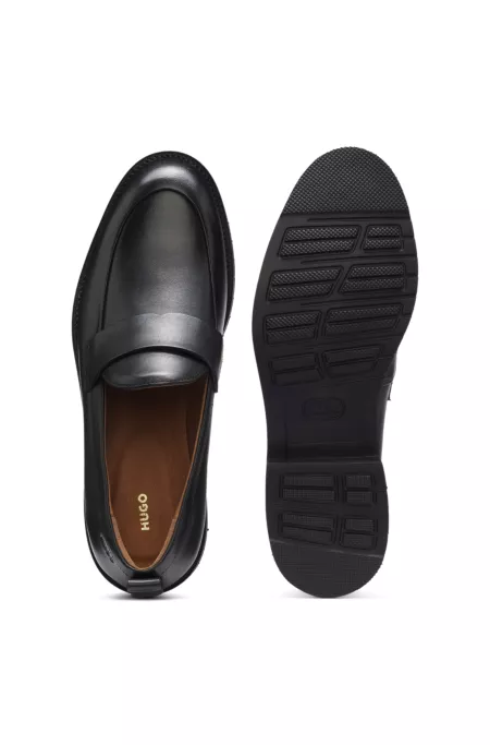 Mocassins en cuir avec finition Penny