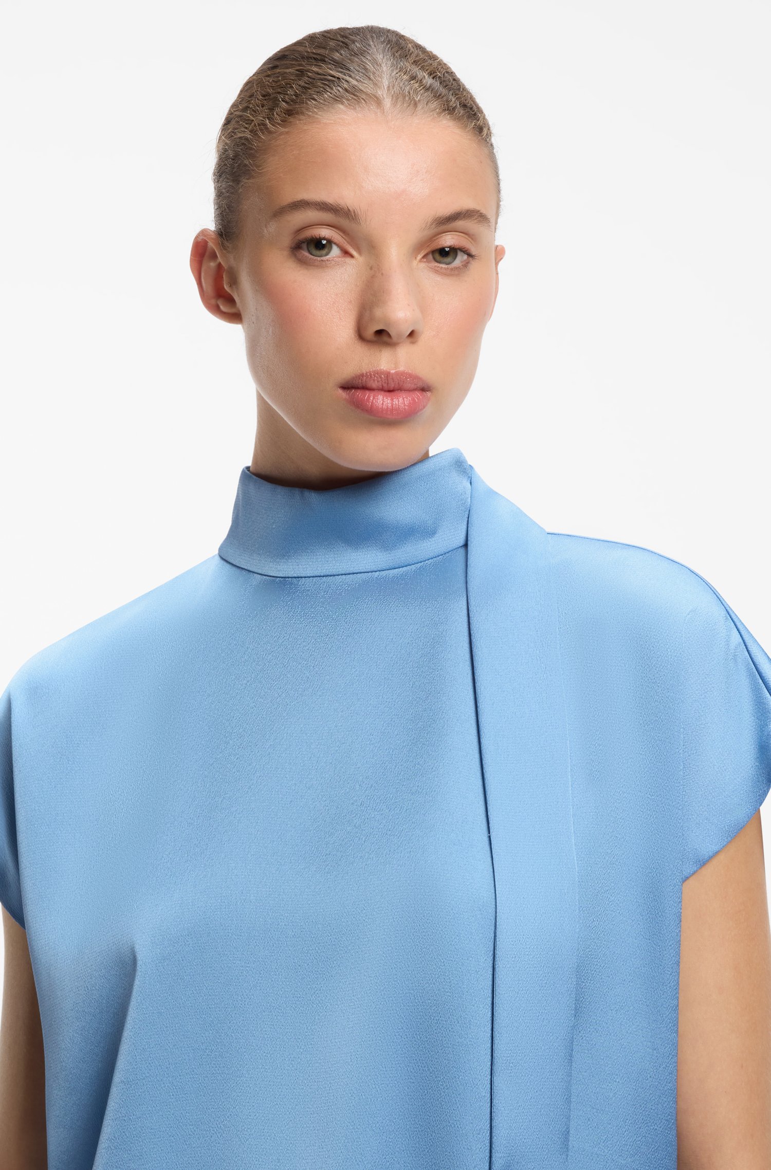 Hugo Modern business top with a scarf accent skjortor & blusar dam – bild 3