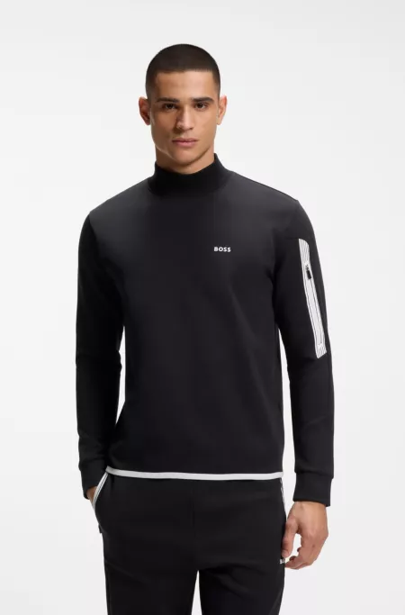 Sweatshirt aus Baumwoll-Mix mit Rundhalsausschnitt