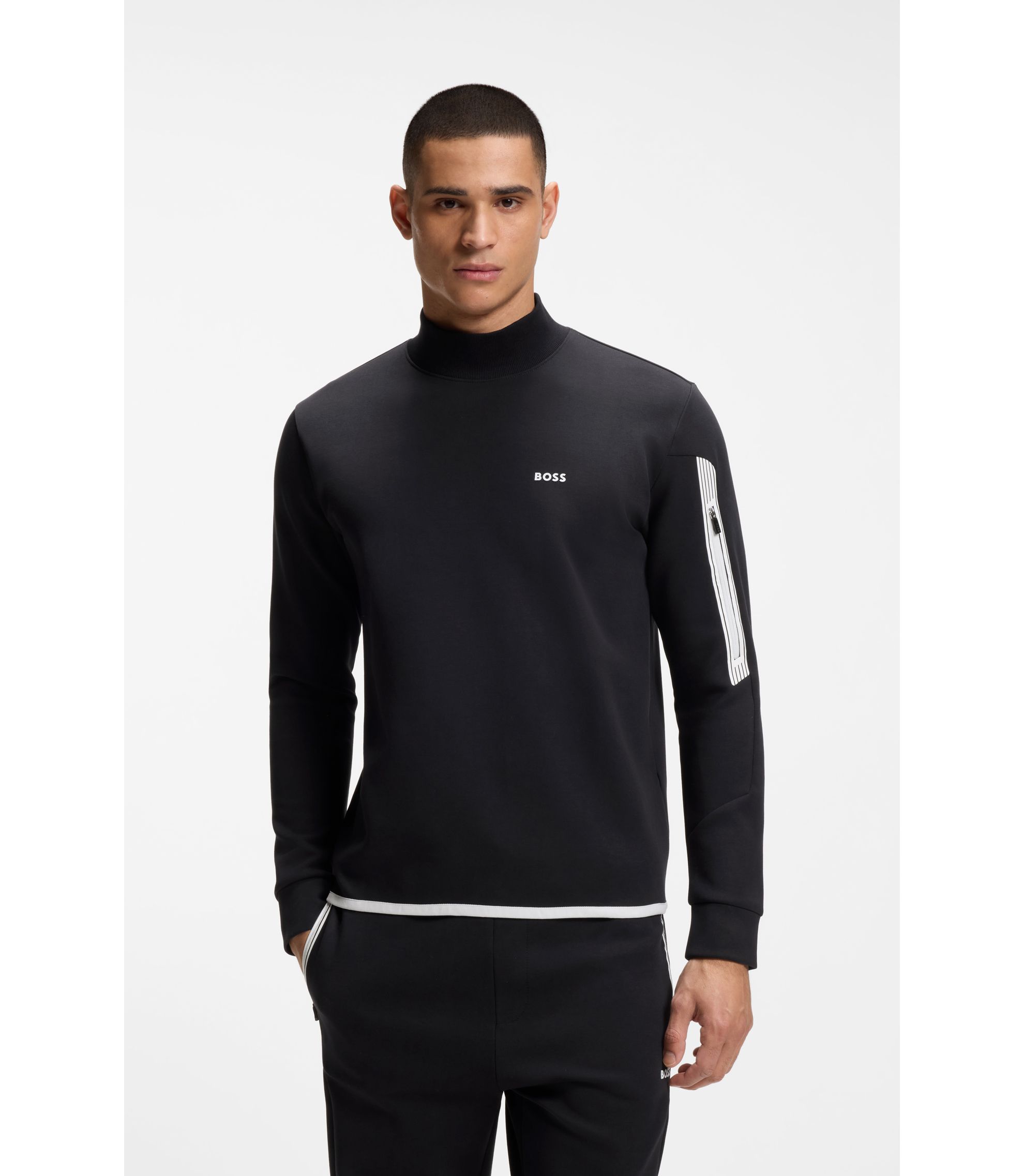 Sweatshirt aus Baumwoll-Mix mit Rundhalsausschnitt