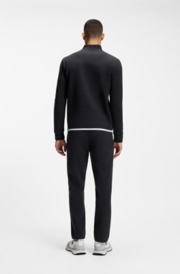 Boss Crew-neck sweatshirt in a cotton blend herr – bild 3