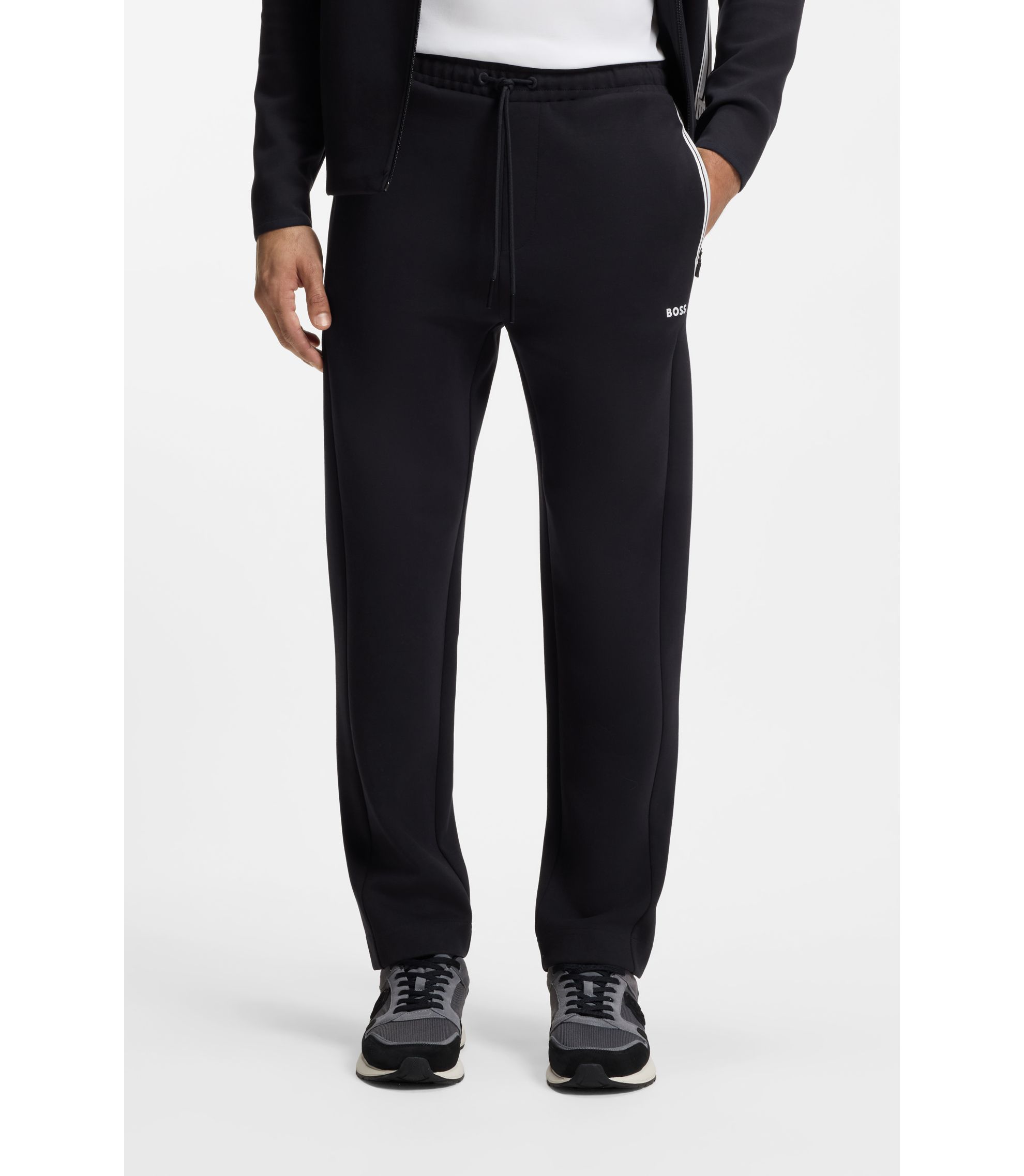 Hose aus Baumwoll-Mix-Jersey mit Tunnelzug