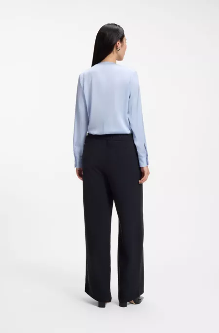 Pantalon large en twill Performance résistant aux plis