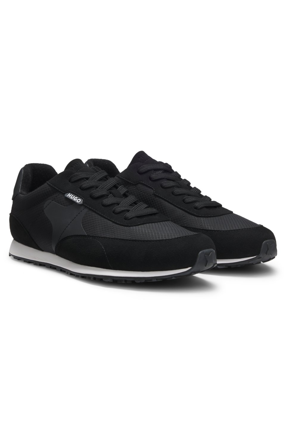 Ripstop lace-up trainers with EVA-rubber sole