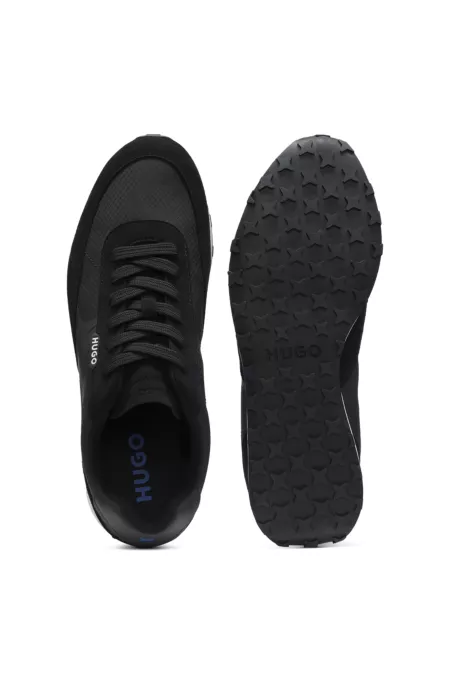 Ripstop lace-up trainers with EVA-rubber sole
