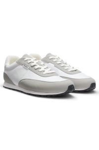 Ripstop lace-up trainers with EVA-rubber sole, White