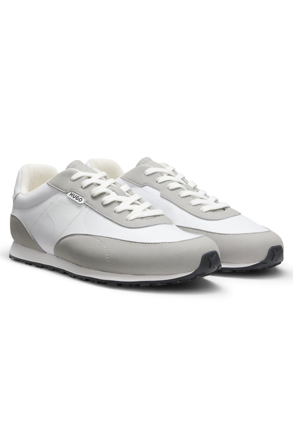 Ripstop lace-up trainers with EVA-rubber sole
