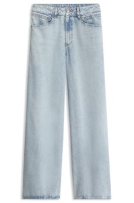Jean Relaxed coupe large en denim bleu clair, bleu clair