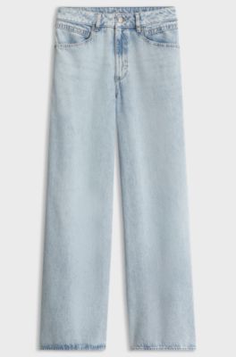 Jean Relaxed coupe large en denim bleu clair, bleu clair