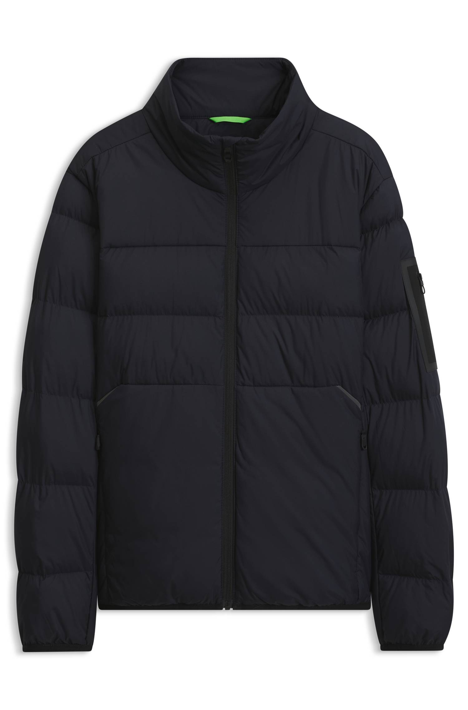 Boss Water-repellent puffer jacket with zipped sleeve pocket jackor herr – bild 4