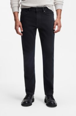 Jeans slim fit in comodo denim elasticizzato blu scuro, Blu scuro