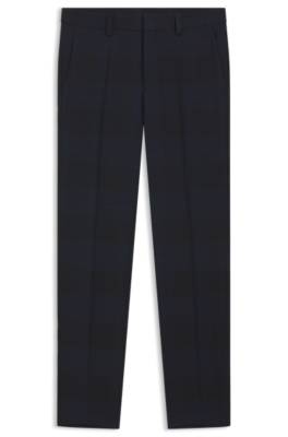 Hugo Extra-slim-fit trousers in virgin wool kostymbyxor herr – bild 4
