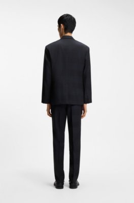 Hugo Modern-fit blazer in checked virgin wool herr – bild 2