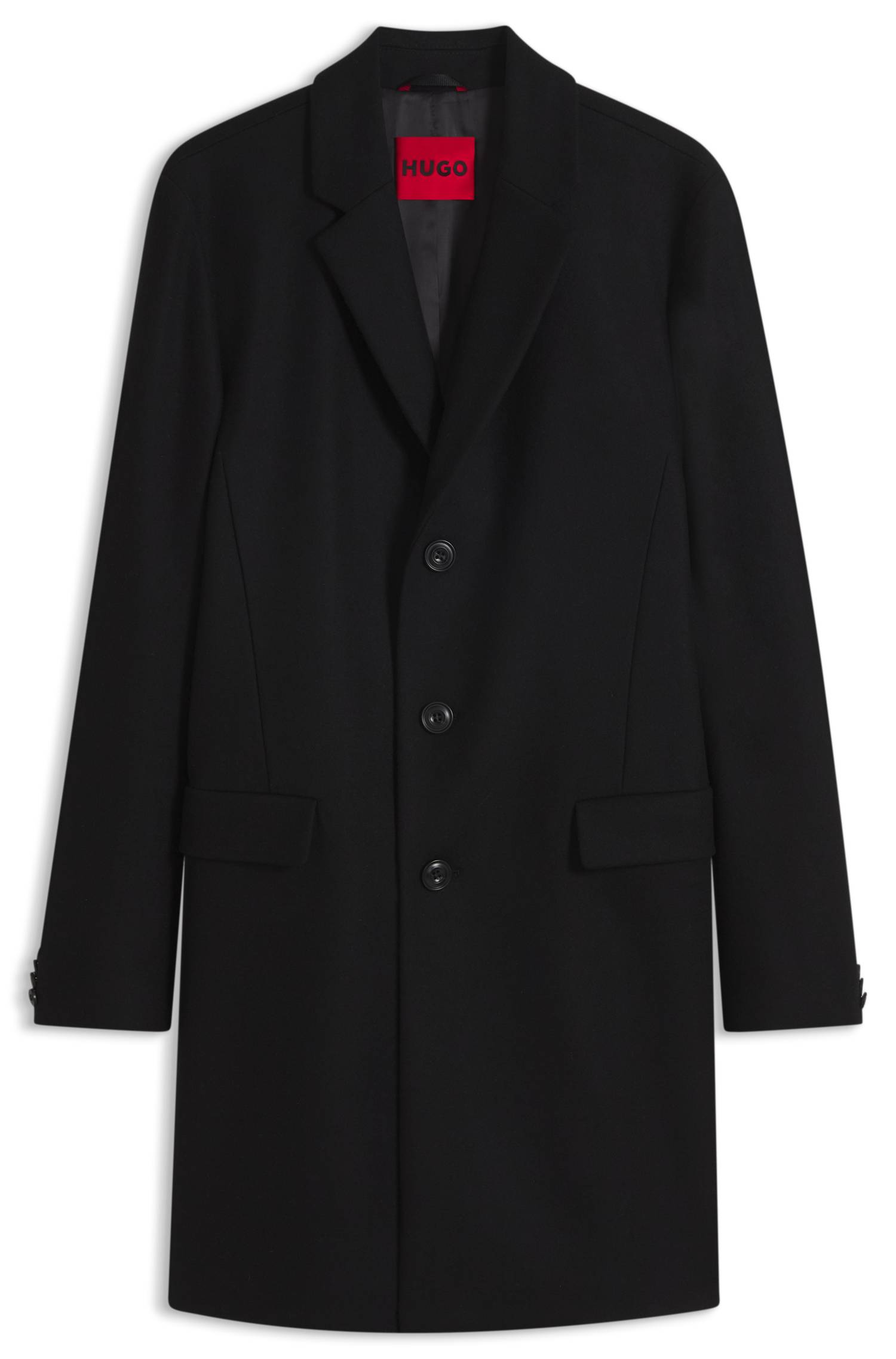 Hugo Slim-fit coat with three-button closure jackor herr – bild 4