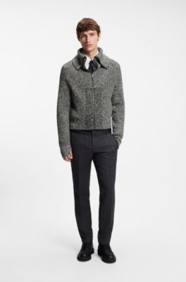 HUGO x entire studios knitted-wool jacket, Grey