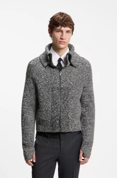 HUGO x entire studios Strickjacke aus Wolle