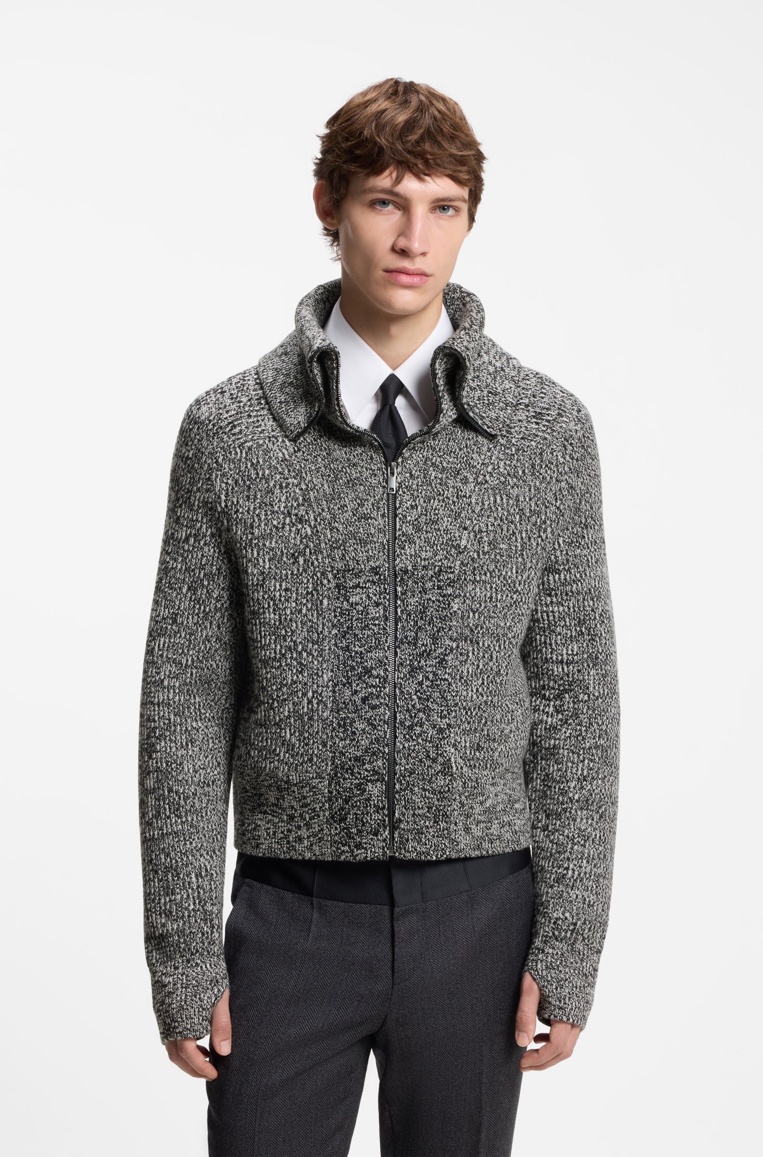 Hugo x entire studios knitted-wool jacket jackor herr