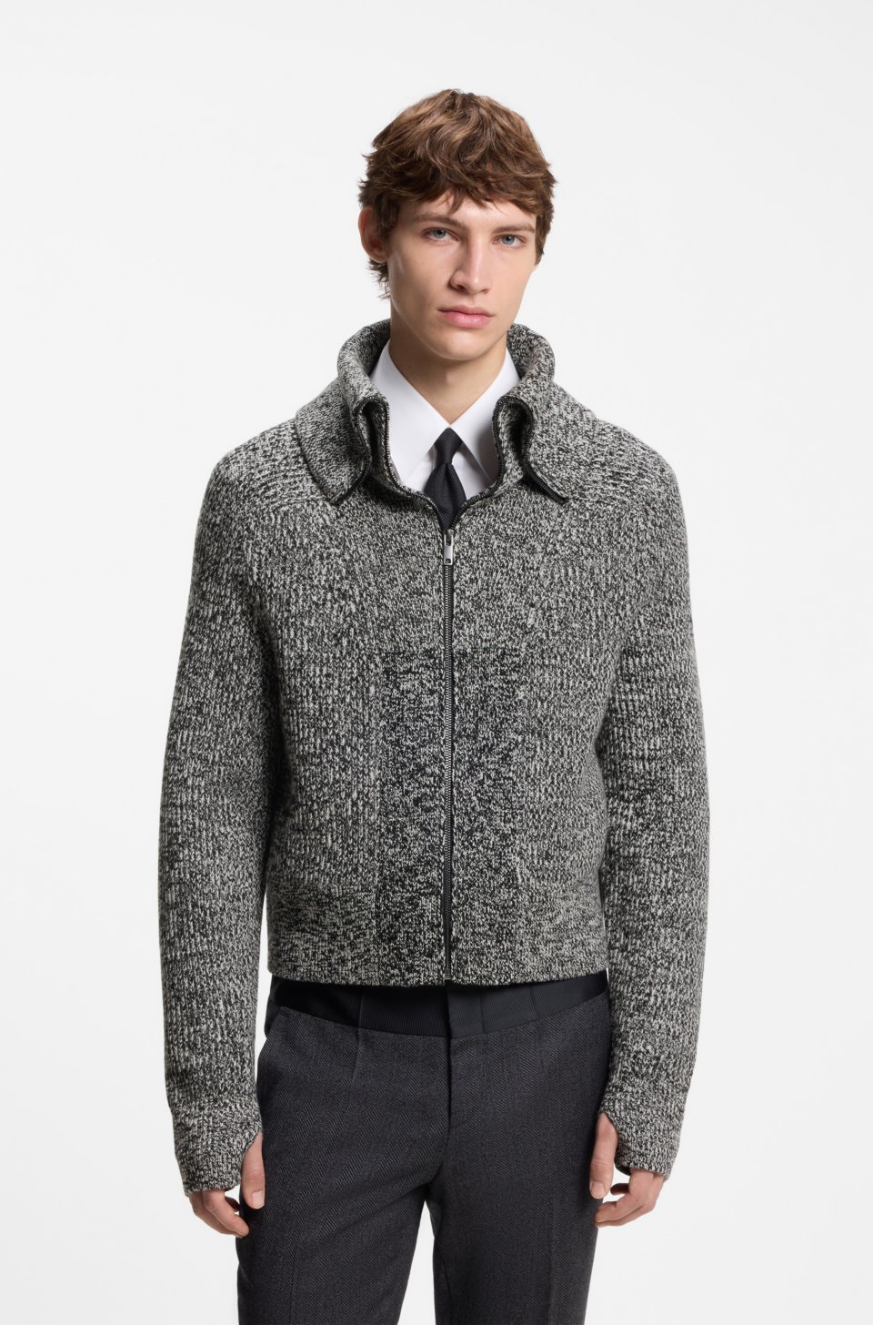x entire studios knitted-wool jacket