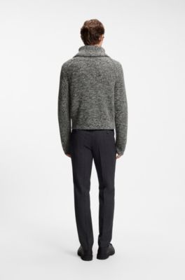 HUGO x entire studios knitted-wool jacket, Grey